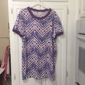 LuLaRoe • Liv • Purple Pattern • 2XL